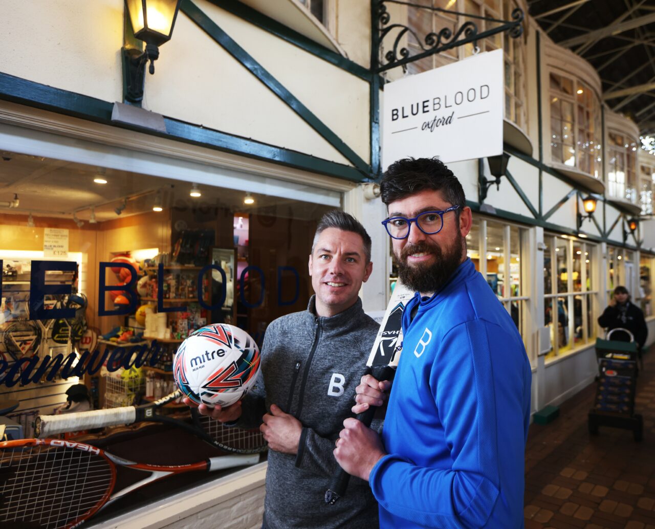 Blueblood shop front with Ben and Dale